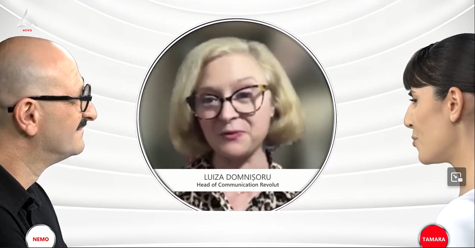 ȘTIU, 24 octombrie, ora 20:00, cu Lucian Nemoiu și Tamara Ceaicovschi. Invitat: Luiza Domnișoru, Head of Communication Revolut