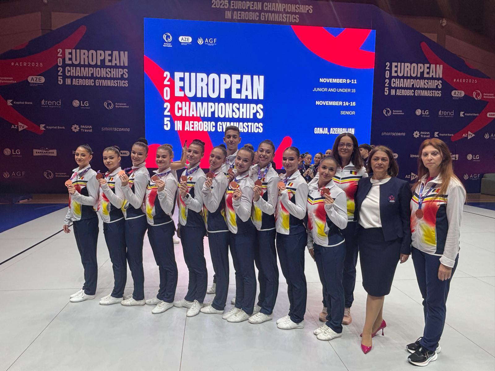 România cucerește bronzul la Campionatele Europene de Gimnastică Aerobică din Azerbaidjan