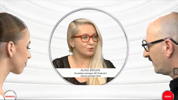 ȘTIU, 20 noiembrie, ora 20:00, cu Mihaela Măncilă și Lucian Nemoiu. Invitat: Alina Bîrsan, founding manager AB traduceri board member ELIA