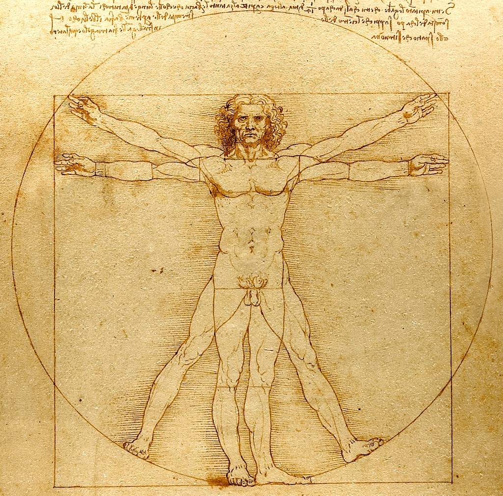 Un dentist a descoperit o a treia formă geometrică ascunsă în celebrul desen „Omul Vitruvian” al lui Leonardo da Vinci
