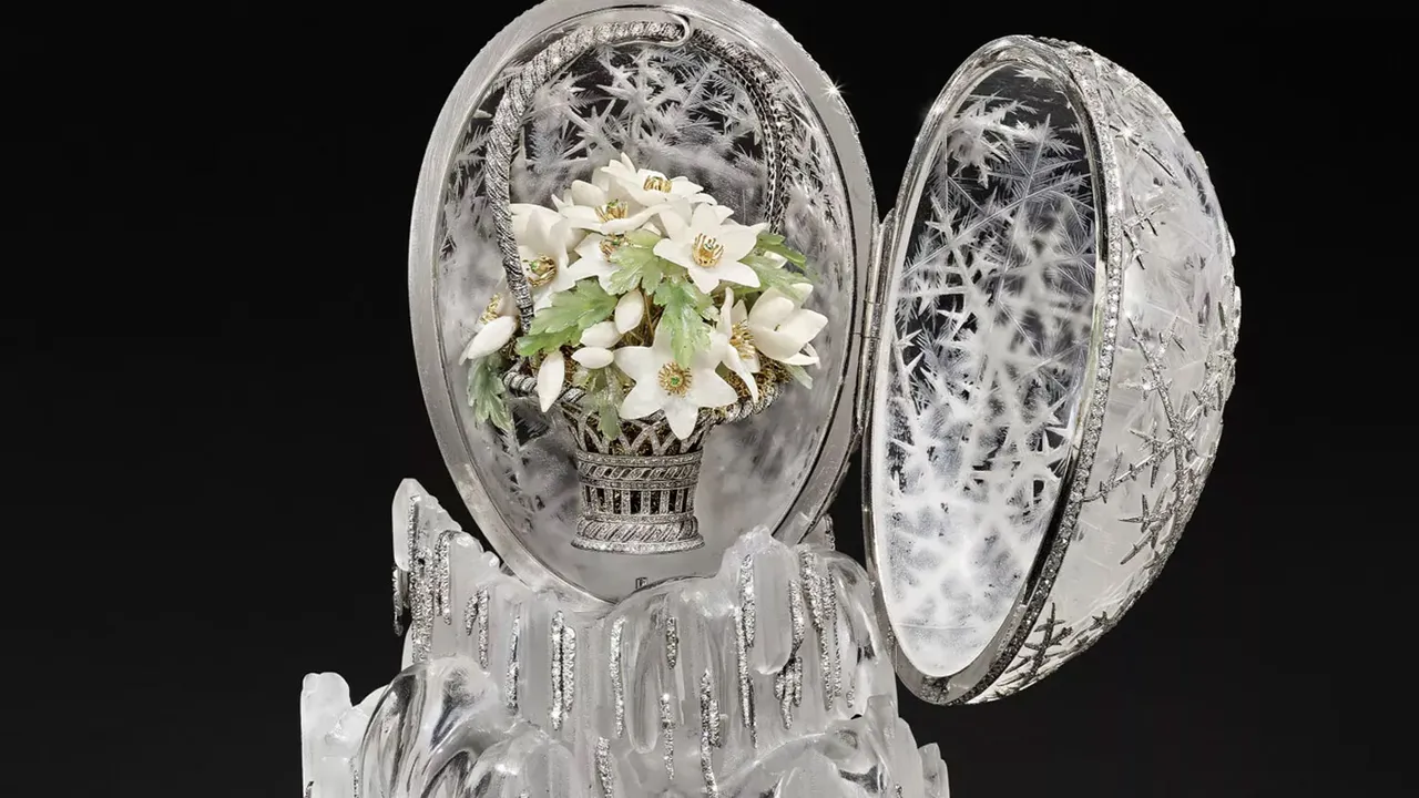 „Cel mai frumos Ou Fabergé”, Winter Egg cu peste 4.500 de diamante, iese la licitație. Bijuteria unică este estimată la peste 20 de milioane de Euro