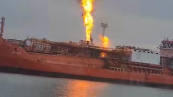 Incendiul de la nava cu GPL din portul Ismail a fost stins. Locuitorii din Plauru se pot întoarce acasă