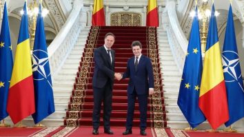 Secretarul General al NATO, Mark Rutte, a ajuns la București în cadrul primei sale vizite oficiale în România