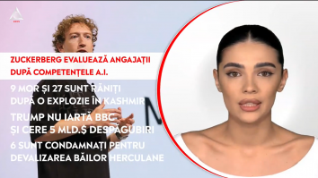 Știrile de la ora 16:00 prezentate de Ștefania Alephia, 15 noiembrie 2025