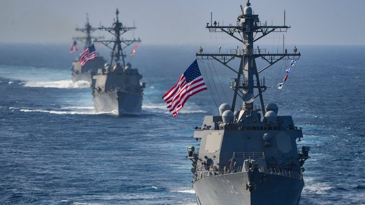 SUA și China au purtat discuții militare despre securitatea maritimă. China critică operațiunile SUA din Strâmtoarea Taiwan și Marea Chinei