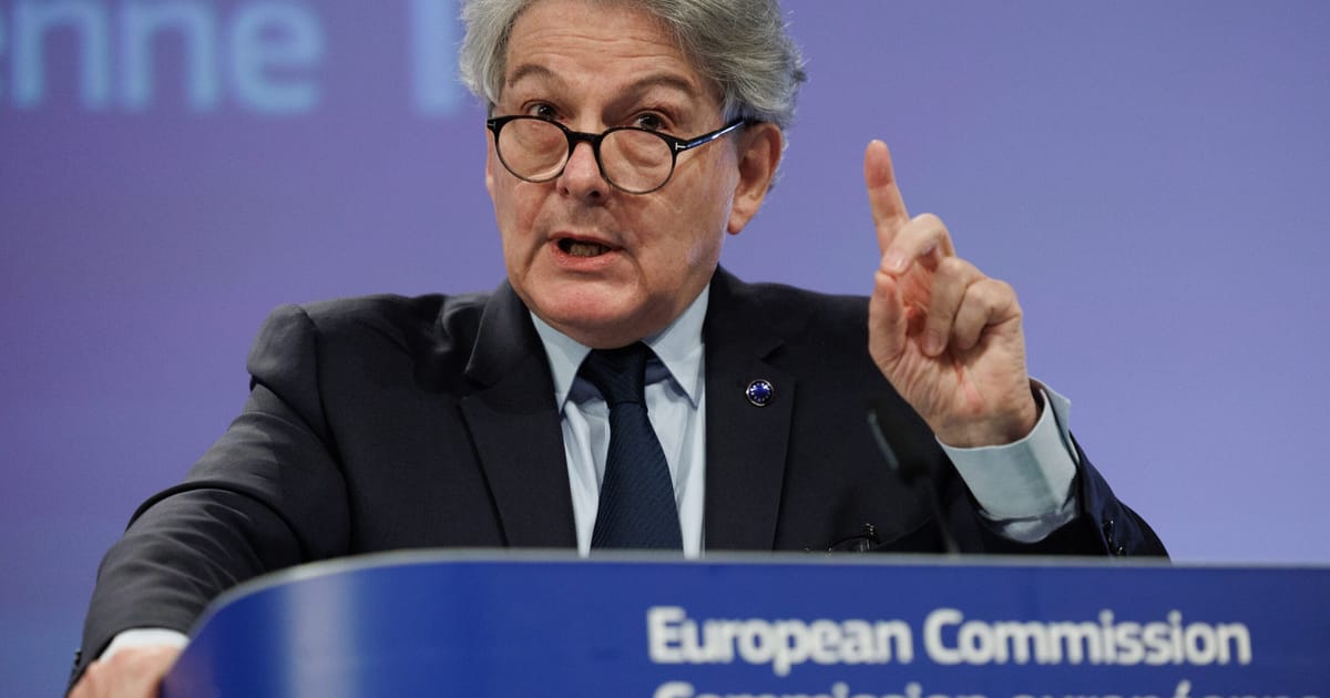 Comisia Europeană condamnă „ferm” decizia SUA de a impune restricții de călătorie pentru cinci europeni, inclusiv fostul comisar european Thierry Breton