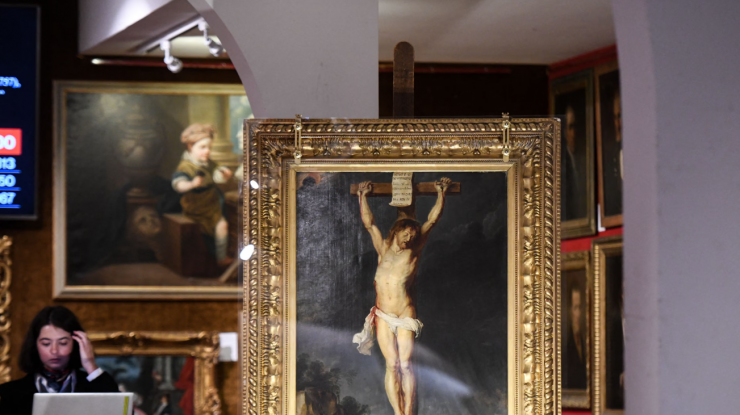 „Hristos pe Cruce”, pictura lui Rubens ascunsă de peste 400 de ani, a fost vândută la licitație în Franța pentru aproape 3 milioane de euro