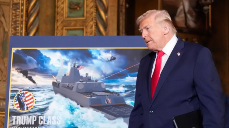 Trump a prezentat o nouă clasă de nave de război pentru Marina Statelor Unite: „Navele clasei Trump vor face parte din noua Flotă de Aur”
