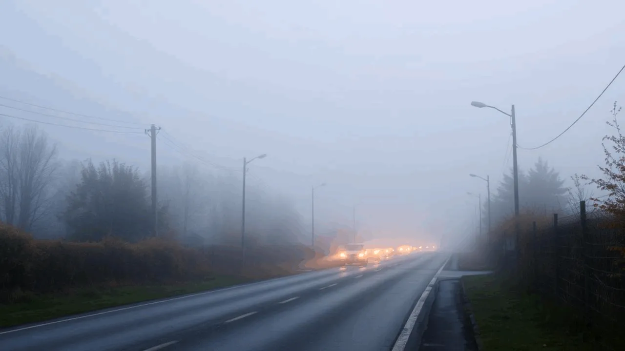 Administrația Națională de Meteorologie a emis mai multe atenționări Cod Galben de Ceață