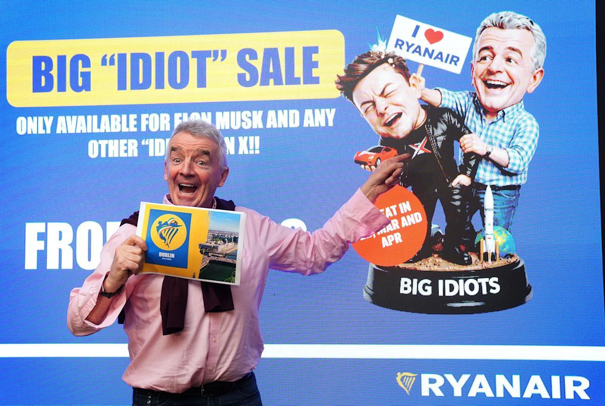 Ryanair îl atacă pe Elon Musk și anunță „The Big IDIOT Sale”: „Musk știe și mai puțin despre regulile de proprietate ale companiilor aeriene decât știe despre aerodinamica avioanelor”