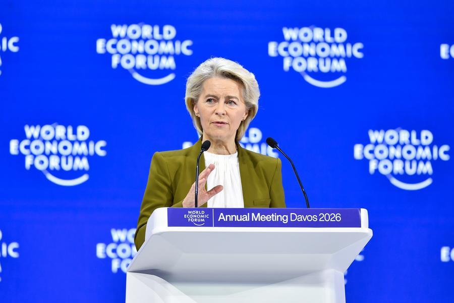 Zi tensionată la Davos: Liderii europeni fac front comun împotriva lui Trump. Ce au declarat Ursula von der Leyen și Macron