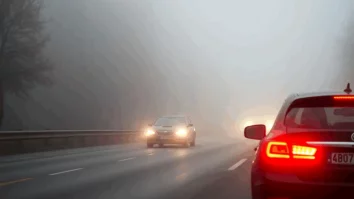 Ceața afectează circulația rutieră din vestul, sudul și estul României