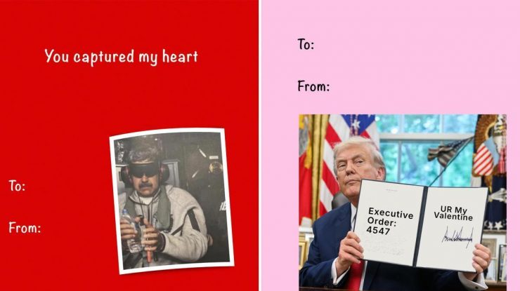 Casa Albă publică felicitări de Valentine’s Day cu mesaje ironice despre Nicolas Maduro și Groenlanda: „It’s time we define our situationship”