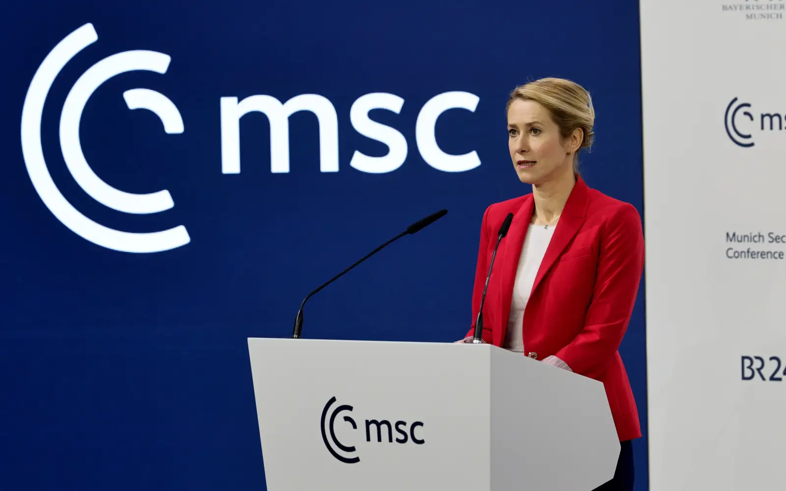 Conferința de Securitate de München. Kaja Kallas spune că UE trebuie să își definească clar cerințele față de Rusia înaintea negocierilor de pace: „Cea mai mare amenințare este că Rusia obține mai mult la masa negocierilor decât pe câmpul de luptă”