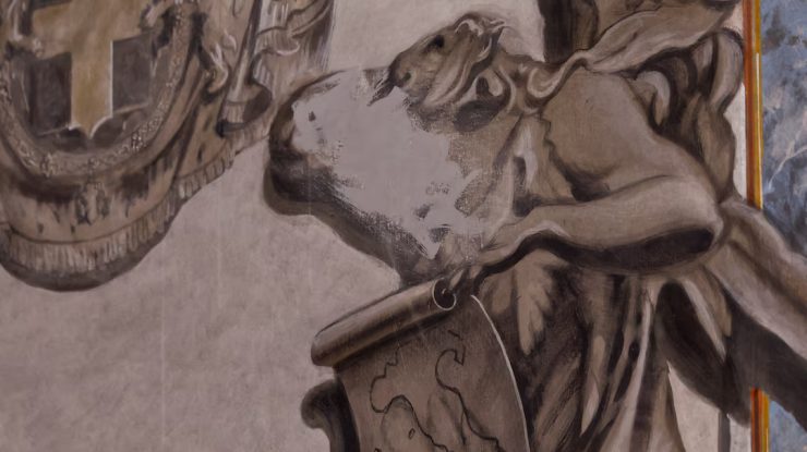 Vaticanul cere ca fața Premierului italian Giorgia Meloni să fie ștearsă din Bazilica din Roma. Ce spune pictorul: „Da, este chipul Prim-ministrului, dar bazat pe pictura anterioară”