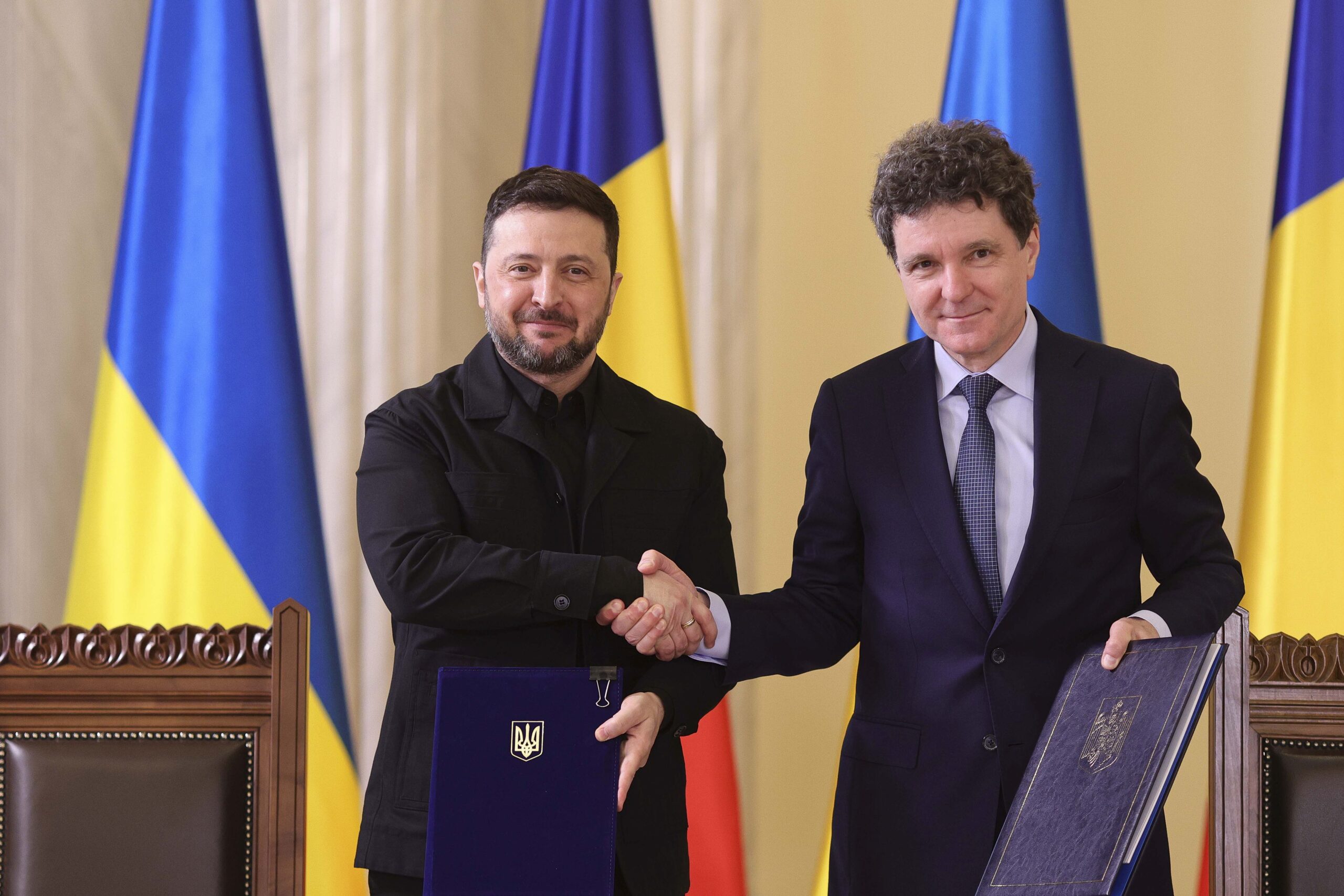 Zelenski și Nicușor Dan au semnat Declarația Comună pentru Parteneriatul Strategic dintre România și Ucraina