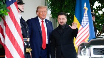 Donald Trump Greets Ukrainian President Washington
