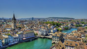 View at Zurich from the Grossmunster