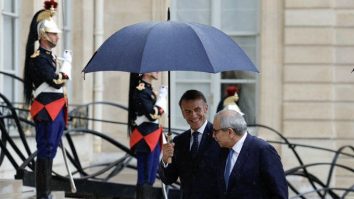 Emmanuel Macron și premierul Libanului