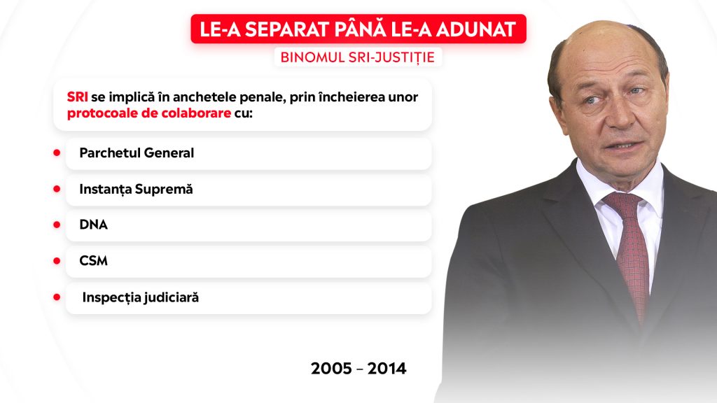 Le a separat pana le a adunat binomul SRI Justitie