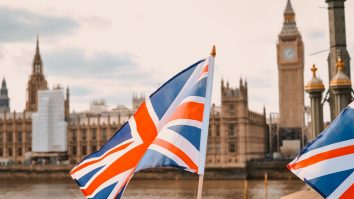 National,Flag,Of,United,Kingdom,Of,Great,Britain,In,London
