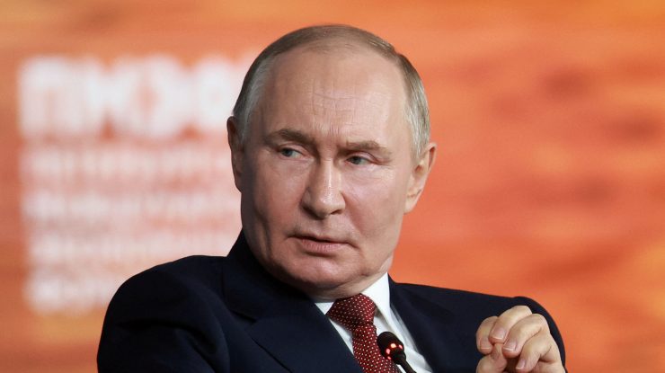 Russia's President Putin attends St. Petersburg International Economic Forum