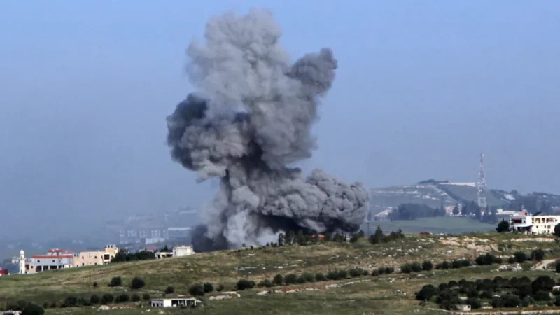 AA 20260511 41345735 41345733 SMOKE RISES AFTER ISRAELI STRIKE IN LEBANON