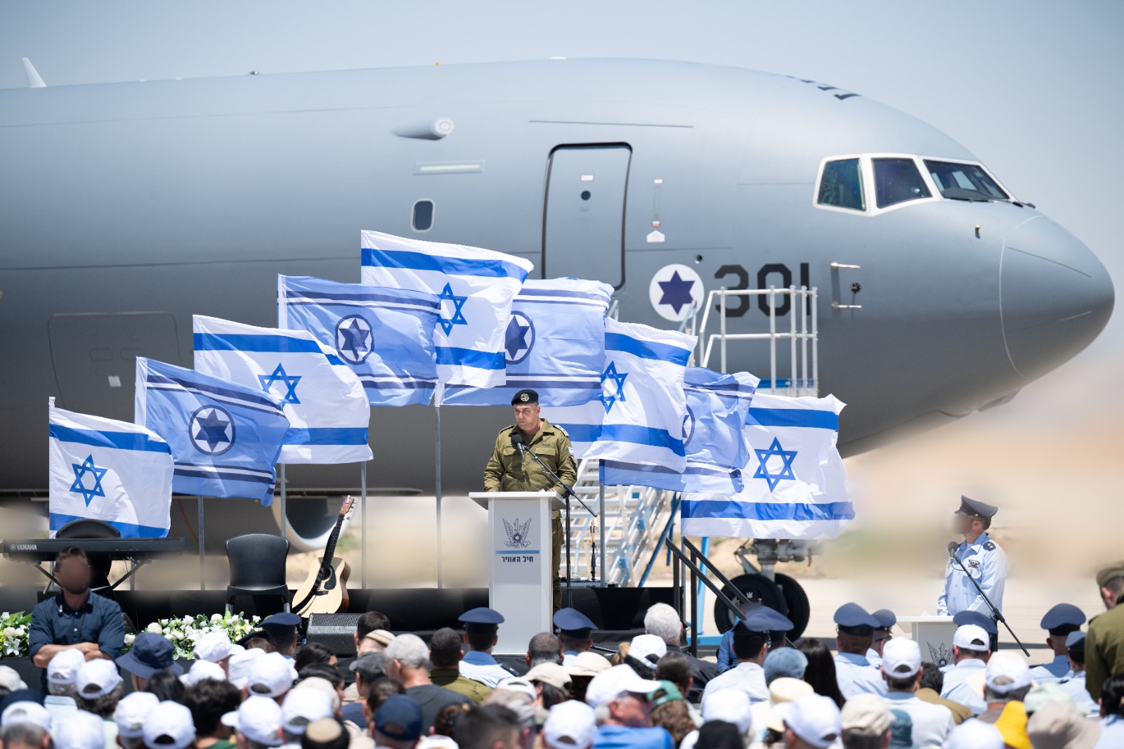 Israelul a primit astăzi primul avion american KC-46 „Gideon”, care oferă mai multă libertate în atacurile independente, pe distanțe lungi, împotriva Iranului și a altor ținte: „Loviturile noastre vor fi studiate în cărțile de istorie”
