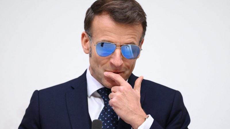Macron, Frederiksen And Nielsen Press Conference At Elysee Paris