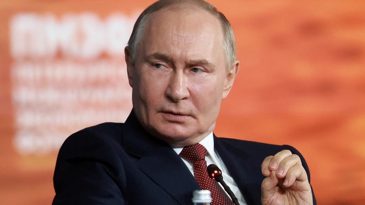 Russia's President Putin attends St. Petersburg International Economic Forum