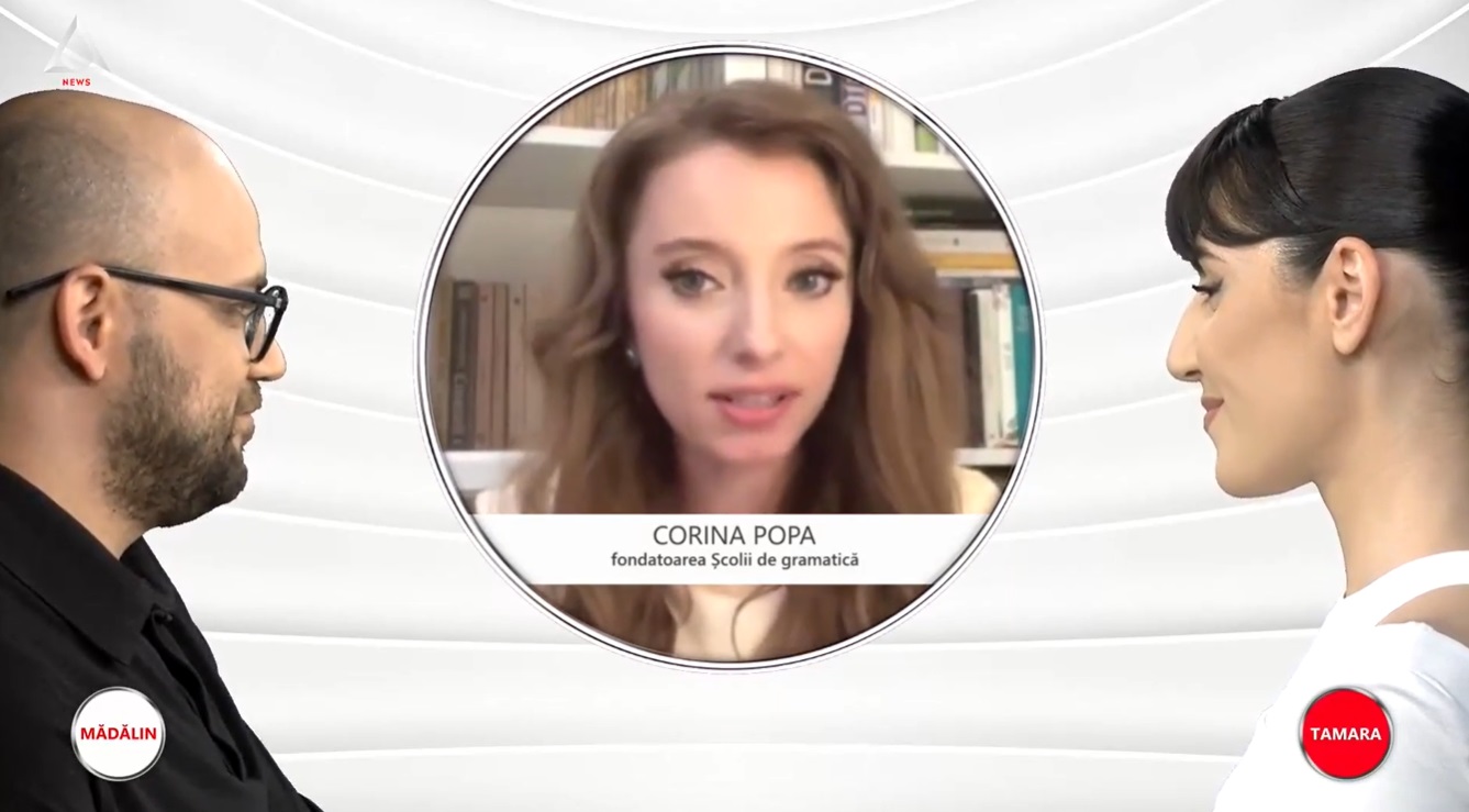ȘTIU, 7 mai, ora 20:00, cu Tamara Ceaicovschi și Mădălin Mihai. Invitată: Corina Popa, fondatoarea Școlii de Gramatică