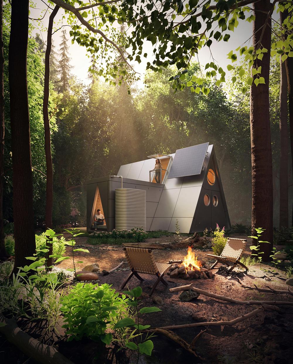 Casa pe care o iei cu tine: Atelier Lune lansează Camping House, o locuință pliabilă, transportabilă și autonomă energetic