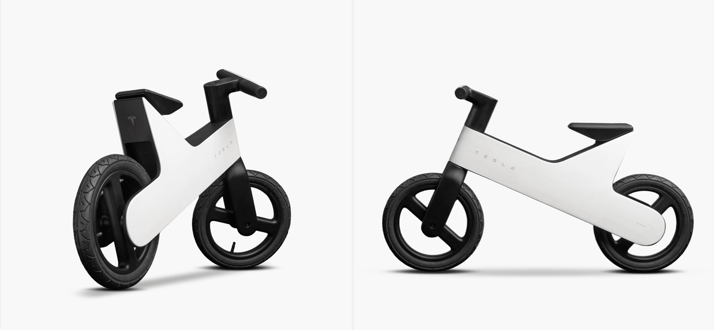 Tesla a lansat prima sa bicicletă, însă nu este modelul electric așteptat de fani, ci o bicicletă fără pedale destinată copiilor între 2 și 5 ani.
