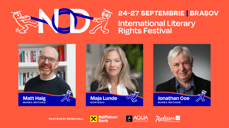 Jonathan Coe, Maja Lunde și Matt Haig vin la NOD Festival
