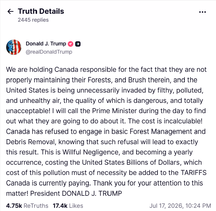Declaratie trump