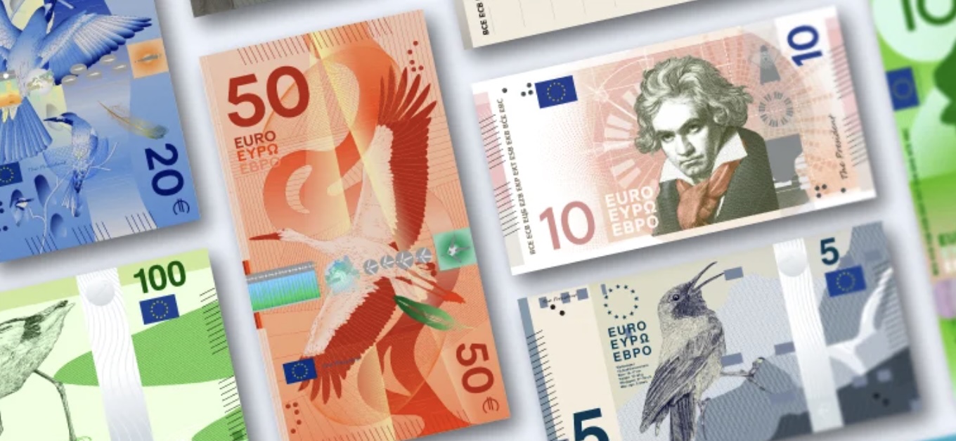 Păsări sau Leonardo da Vinci? Europenii aleg noile bancnote euro