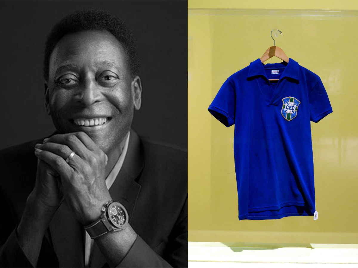 Tricoul purtat de Pelé în finala Cupei Mondiale din 1958 s-a vândut la licitație cu suma de 4.9 milioane $
