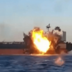 LIVE UPDATE – Un petrolier încărcat cu GPL a explodat în Marea Neagră lângă Sulina. Trei marinari au fost răniți
