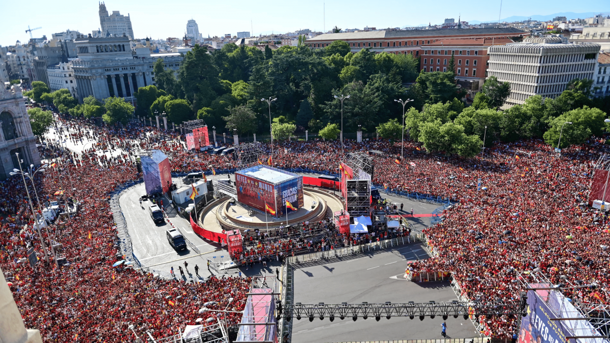 Triumful Spaniei din finala Cupei Mondiale a fost sărbătorit de peste 2 milioane de iberici în centrul Madridului