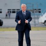 U S President Trump arrives at Morristown Airport