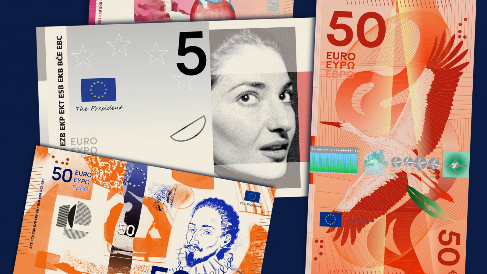 Banca Centrală Europeană redesenează bancnotele euro. Cum poți vota noul design? Figurile propuse stârnesc deja controverse