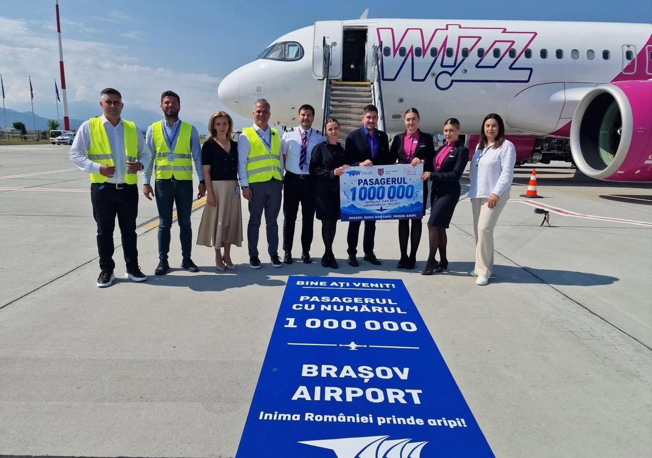 Aeroportul Internațional Brașov-Ghimbav a ajuns la 1 milion de pasageri