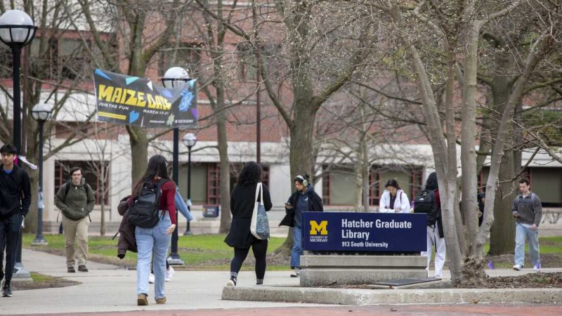 University Of Michigan Students Protest Dismantling Of DEI Programs