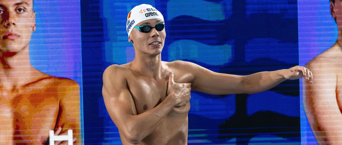 David Popovici a câștigat AURUL în finala de 100 m liber, la Europenele de la Paris, cu un TIMP RECORD în competiție: 46,56 secunde