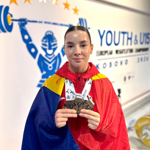 Alexia Șipoș aduce trei medalii de aur României la Campionatele Europene U17