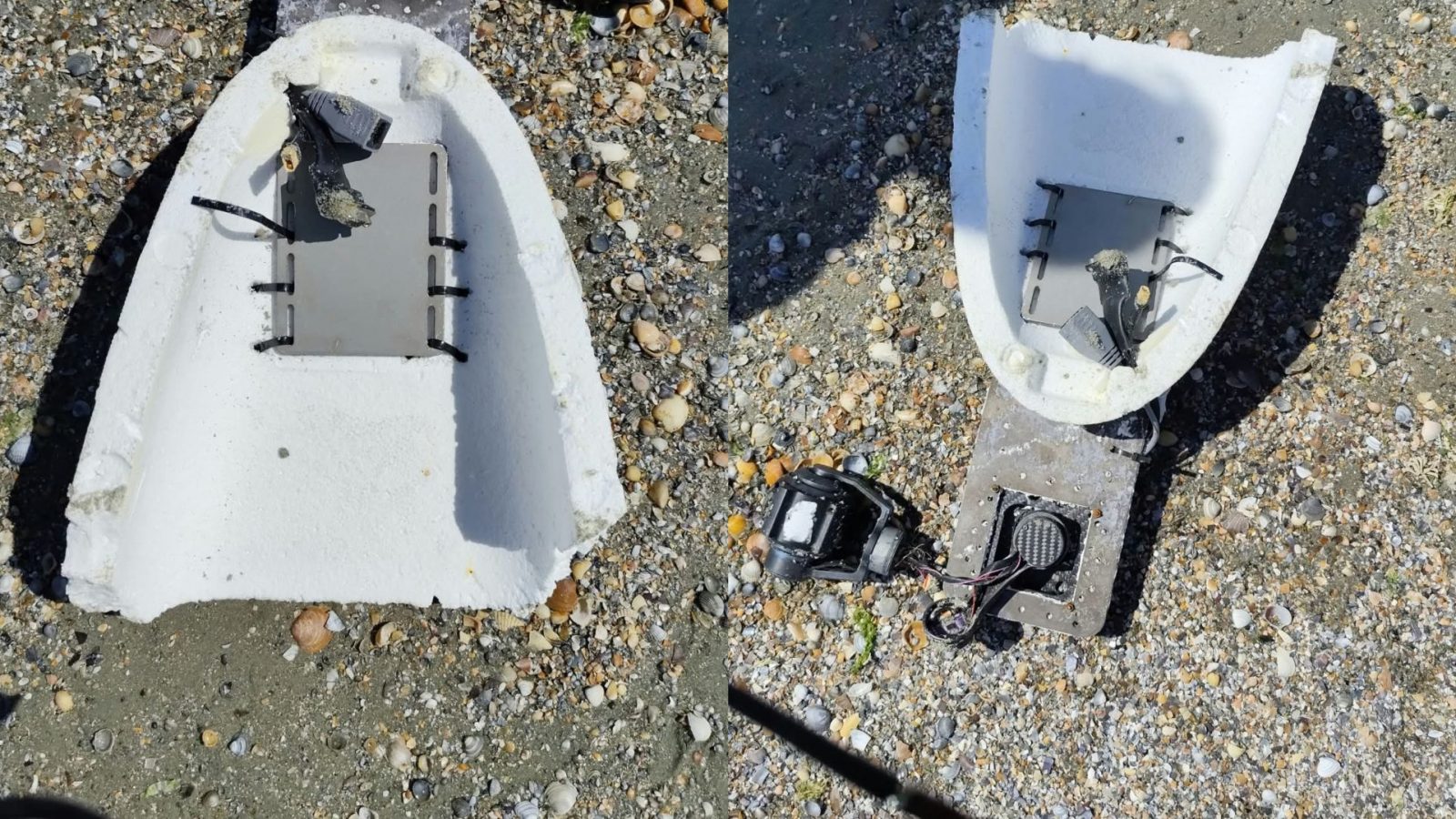 Un fragment despre care autoritățile presupun că provine de la o dronă a ajuns, sâmbătă după-amiază, pe o plajă din stațiunea Olimp