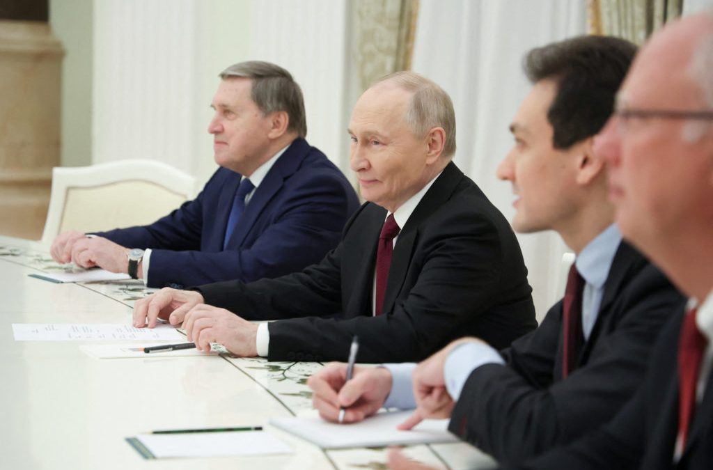 Russian President Putin meets U.S. special representative Witkoff in Moscow