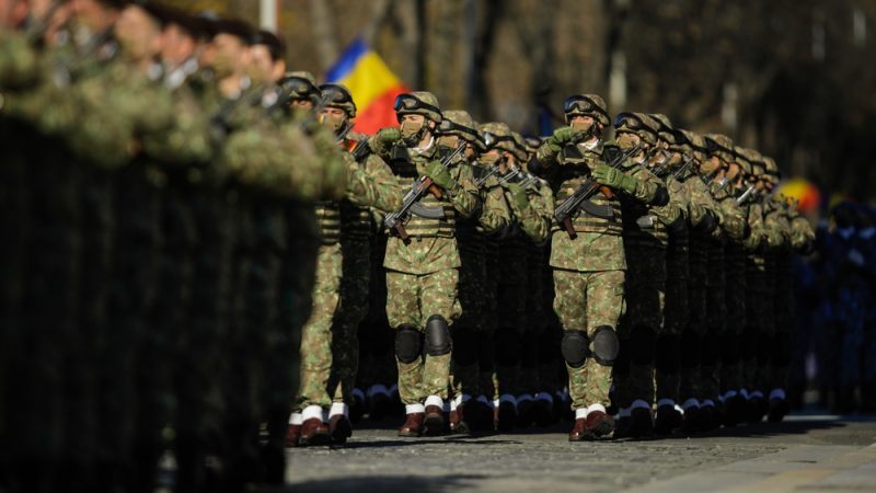 Bucharest,,Romania, ,1,December,,2021:,Romanian,Army,Soldiers,March