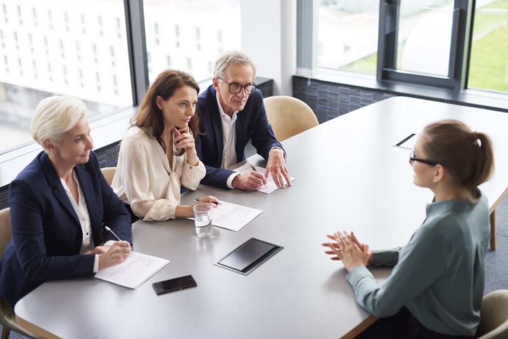 Panel job interview istock