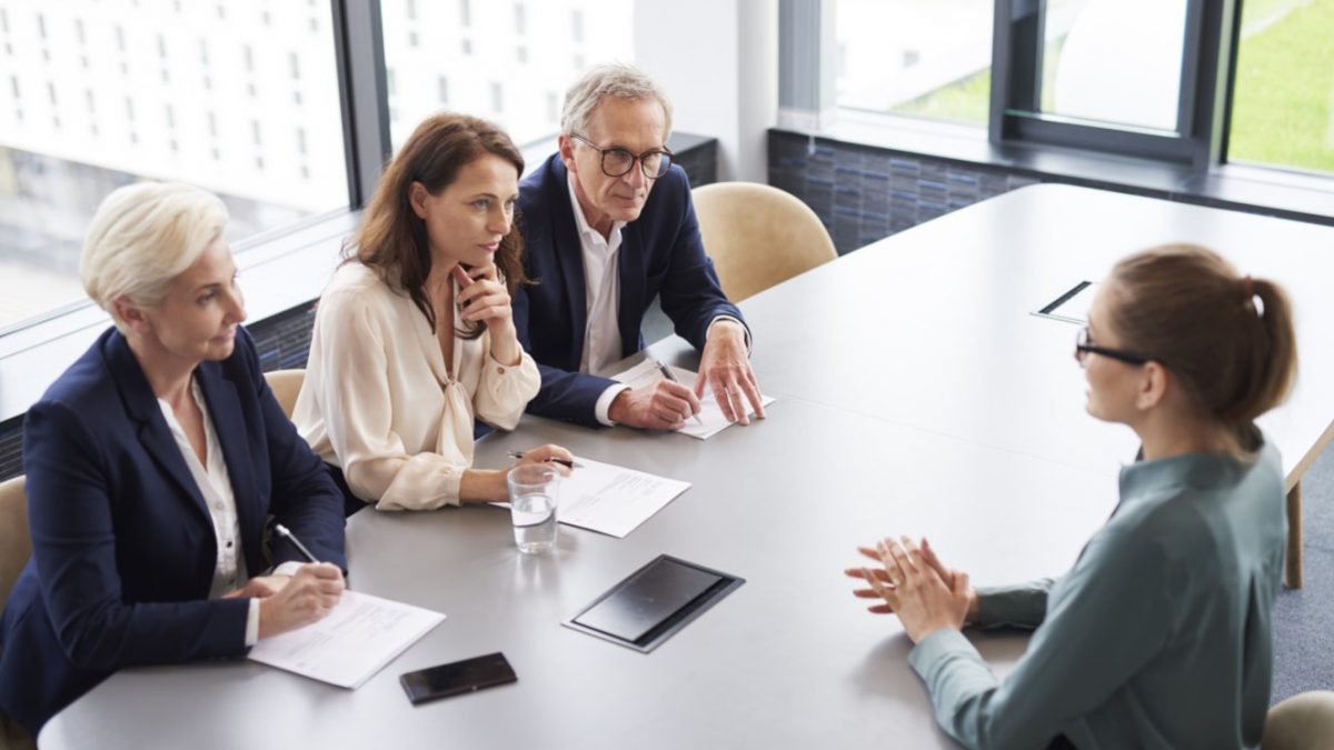 Panel job interview istock